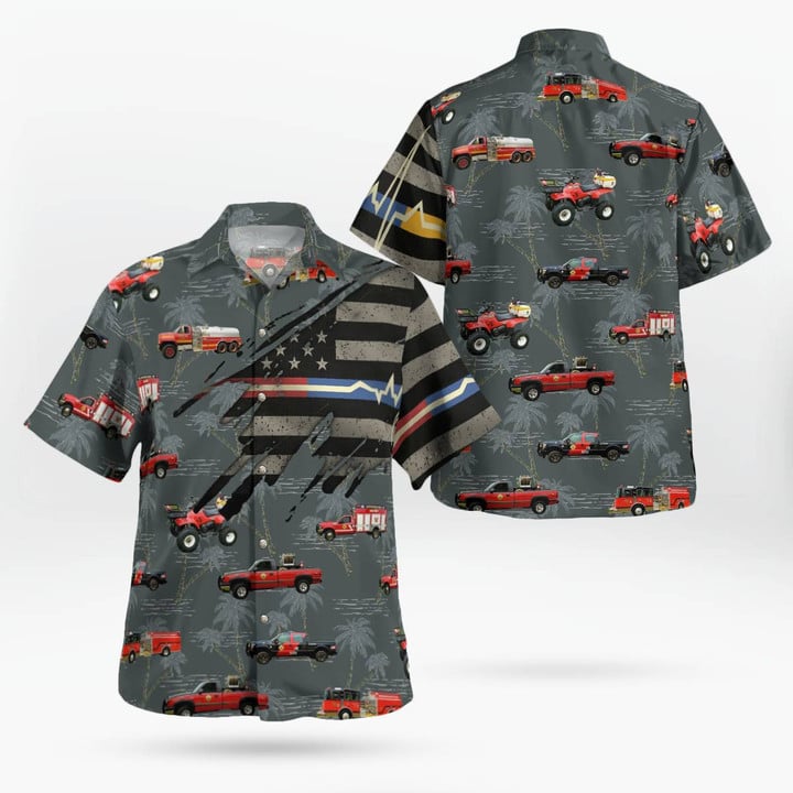 Kingsford Heights, Indiana, Kingsford Union Fire Department Hawaiian Shirt DLTD1203PT01