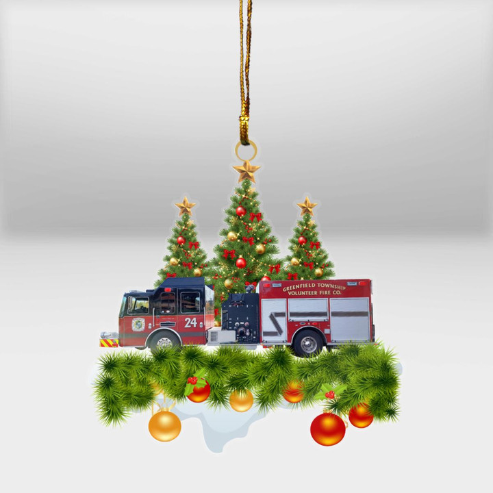 Carbondale, Pennsylvania, Greenfield Township Volunteer Fire Company Christmas Ornament DLTT1711BG05