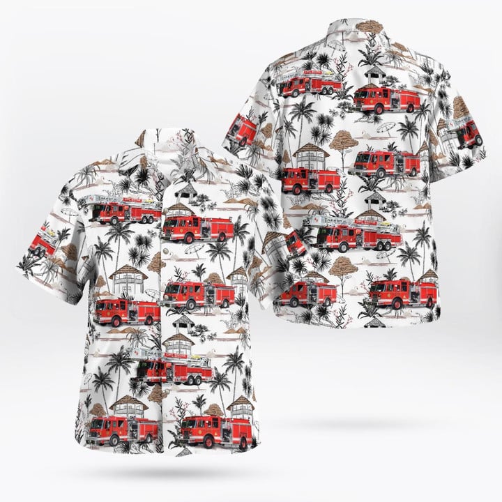 East Windsor, New Jersey, East Windsor Vol. Fire Co. #1 Hawaiian Shirt DLSI0610BG04