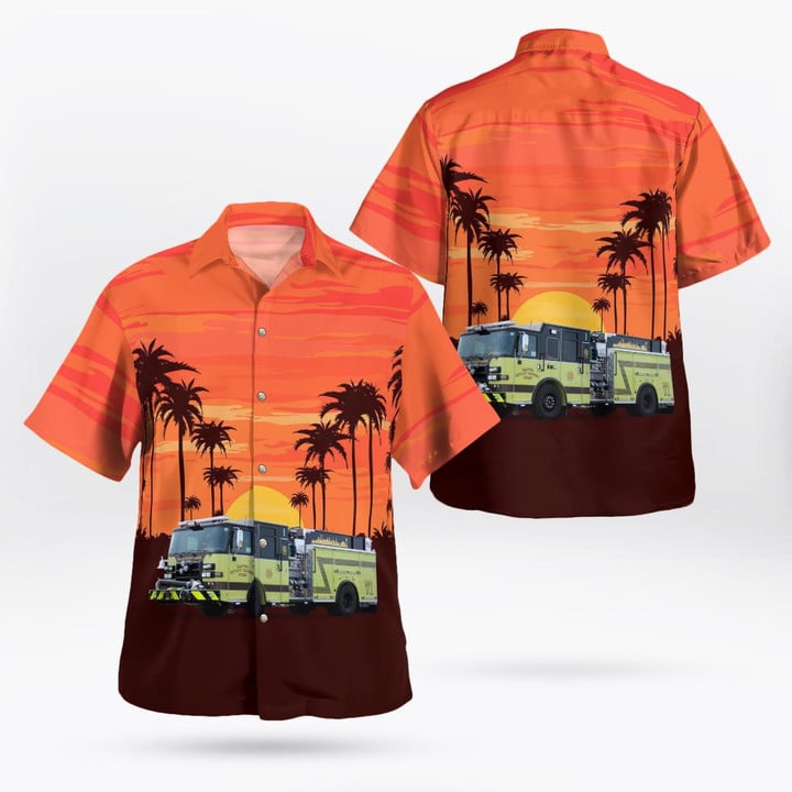 Lapel, Indiana, Lapel-Stony Creek Township Fire Territory Hawaiian Shirt DLTT2712BG03