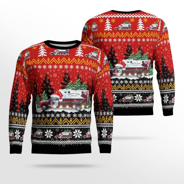 Georges Creek Ambulance Services Christmas AOP Ugly Sweater NLSI2511BG02