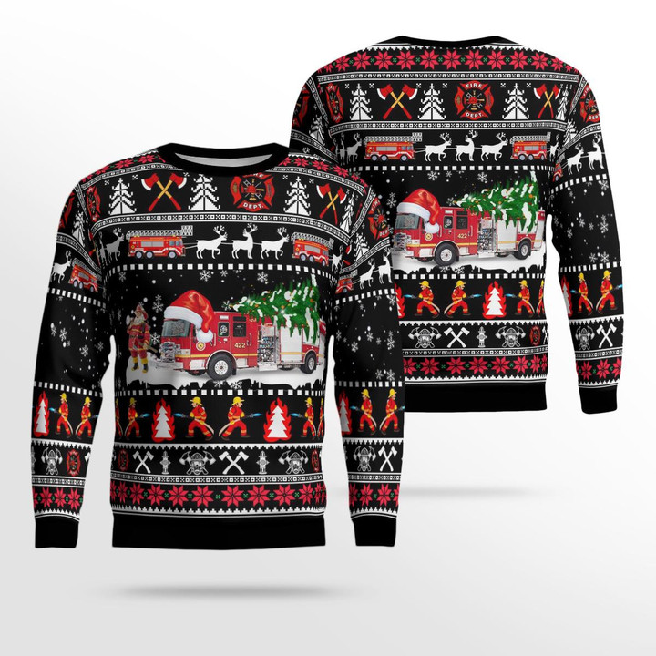 Fort Montgomery, New York, Fort Montgomery Fire District AOP Ugly Sweater DLSI1811BG10