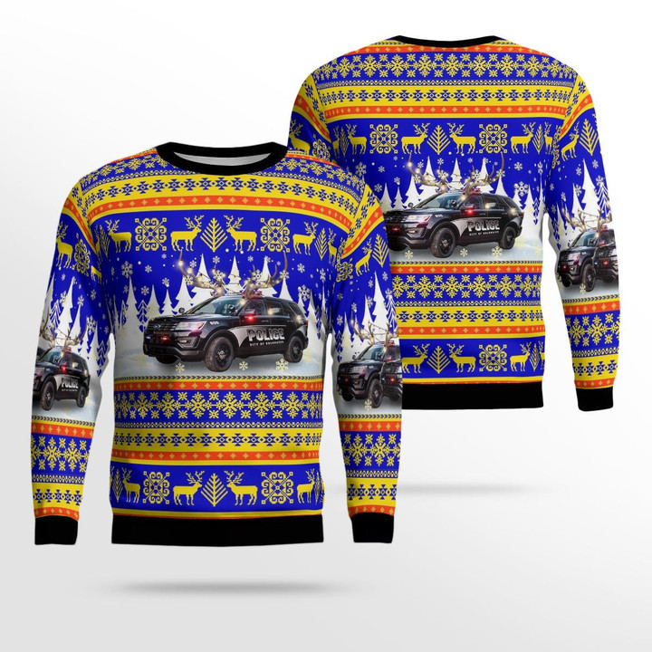 Coldwater, Michigan, Coldwater City Police Department AOP Ugly Sweater DLHH0212BG04