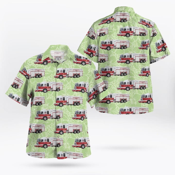 Watervliet, New York, Schuyler Heights Fire District Hawaiian Shirt DLTD1612BG02
