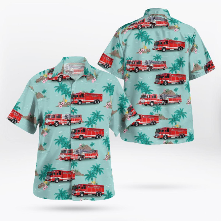 Milwaukie, Oregon, Clackamas County Fire District #1 Hawaiian Shirt DLHH2012BG08