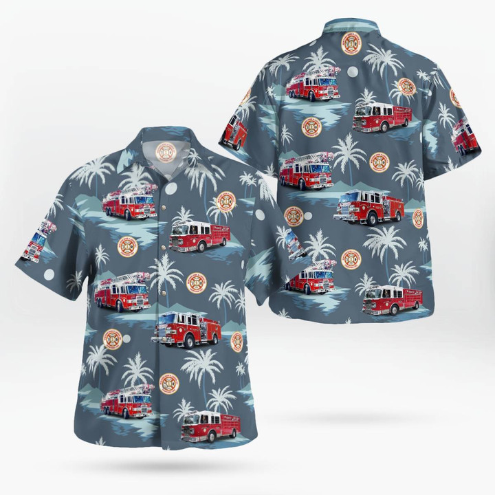 Newtown Hook & Ladder in Connecticut Hawaiian Shirt DLTT0111PD02