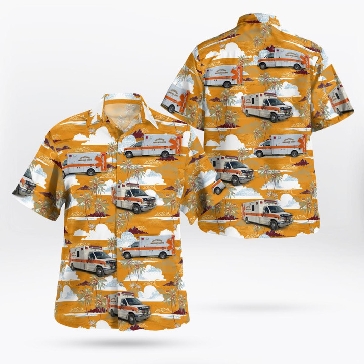 Belvidere Ambulance Corps, Inc., Belvidere, New Jersey Hawaiian Shirt NLMP0410BG08