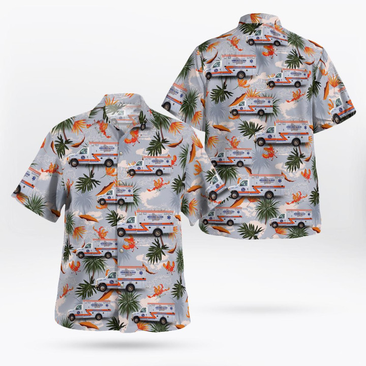 Washington, Pennsylvania, Ambulance and Chair EMS, Inc. Hawaiian Shirt DLHH2312BG03