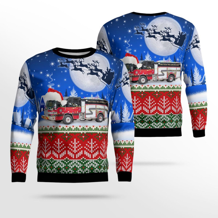 Reno, Nevada, Truckee Meadows Fire Protection District AOP Ugly Sweater DLSI1511BG09