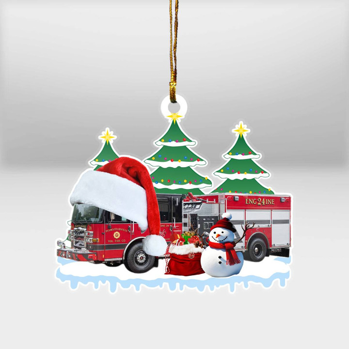 Plumsteadville, Pennsylvania, Plumsteadville Volunteer Fire Company Christmas Ornament DLTT0412PD02