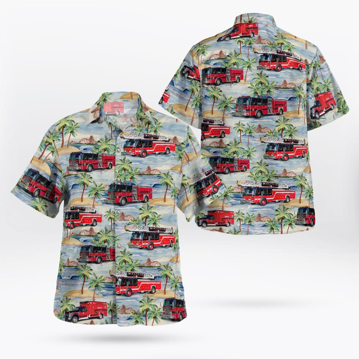 Walpole, Massachusetts, Walpole Fire Department Hawaiian Shirt DLMP2012BG08