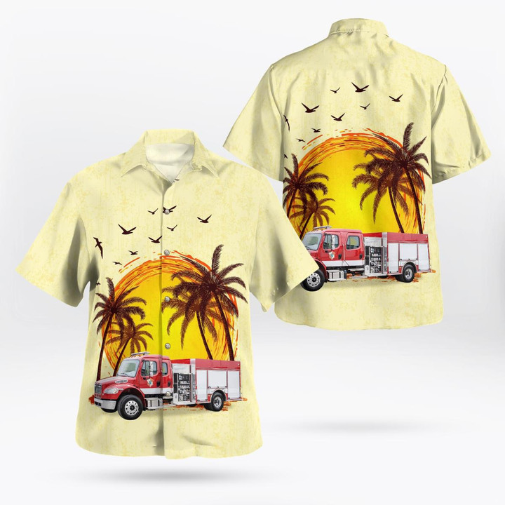 Coconut Creek, Florida, City of Coconut Creek Fire Rescue Hawaiian Shirt DLHH1301PD10