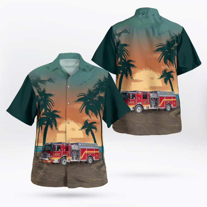Heath, Ohio, Heath Fire Department Hawaiian Shirt DLHH2812BG07