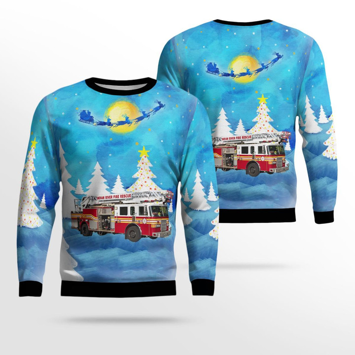 Vero Beach, Indian River County, Florida, Indian River County Fire Rescue AOP Ugly Sweater DLTT2511BG07