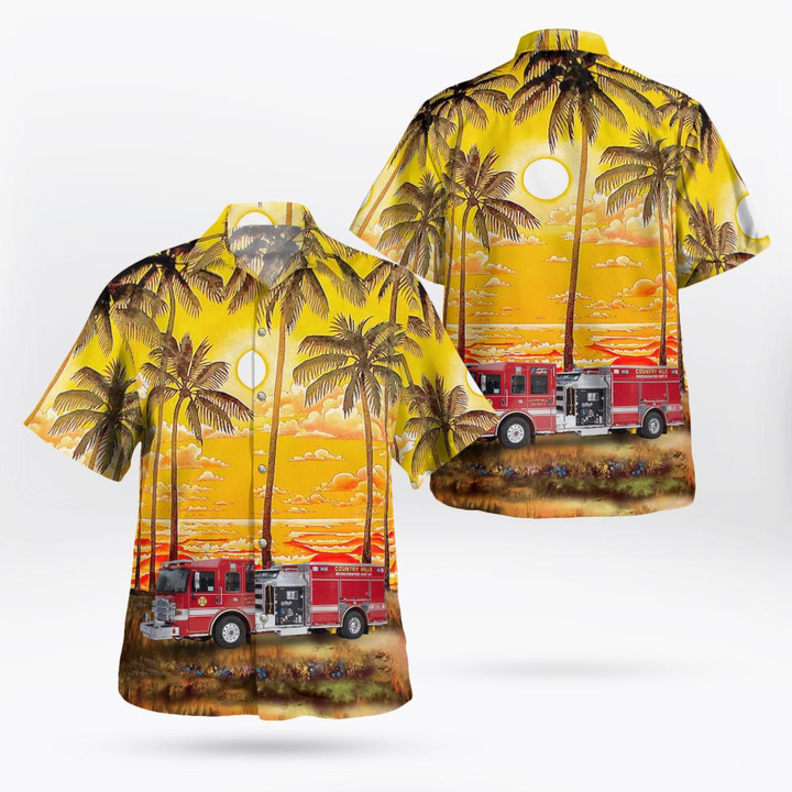 Bridgewater, New Jersey, Bridgewater Fire District No.3 Hawaiian Shirt DLTT1701PD05