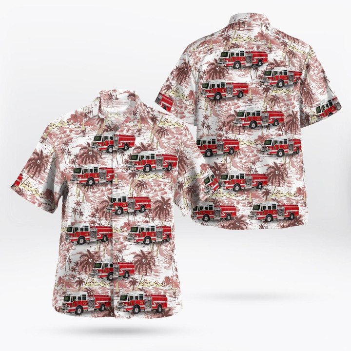 McHenry, Illinois, McHenry Township Fire Protection District Hawaiian Shirt DLHH1912BG09