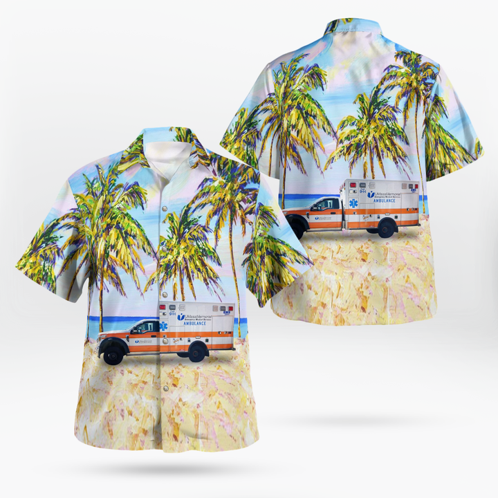 Worcester, Massachusetts, Worcester EMS Hawaiian Shirt DLTT1404PD09