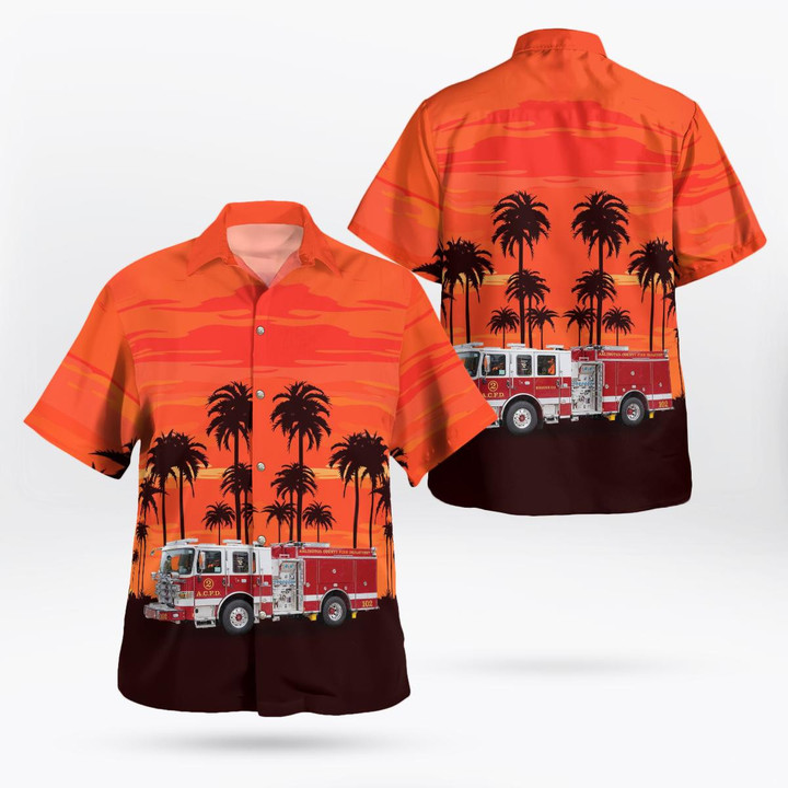 Virginia, Arlington County Fire Department Hawaiian Shirt DLHH0411BG10