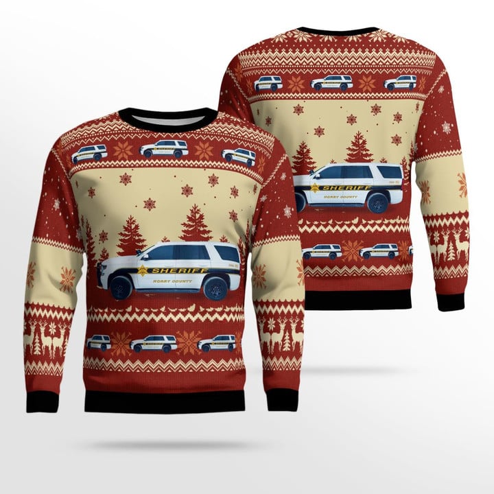 Conway, South Carolina, Horry County Sheriffs Office AOP Ugly Sweater DLTT2111BG05