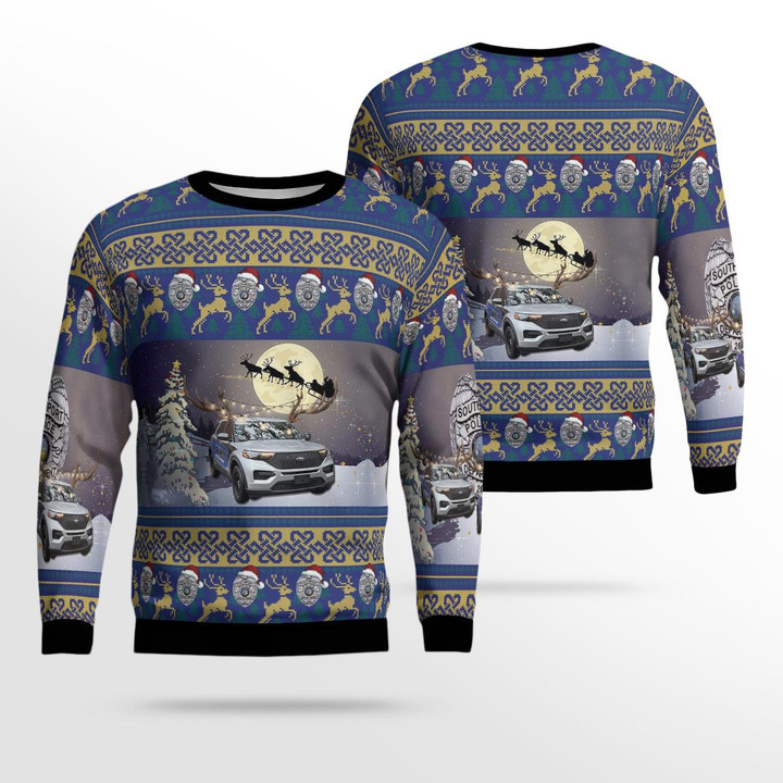 Southport, North Carolina, Southport Police Department AOP Ugly Sweater DLHH2111BG06