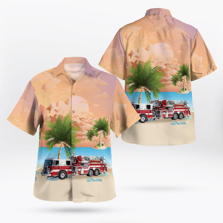 North Wilkesboro, North Carolina, North Wilkesboro Fire Department Hawaiian Shirt DLHH1001PD06