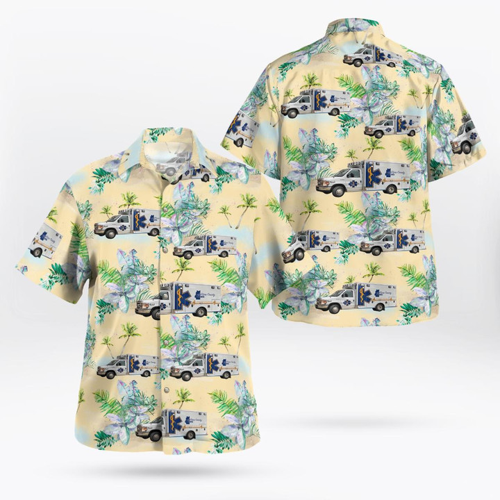 Poteau, Oklahoma, Le Flore County EMS Hawaiian Shirt DLTT0311BG11