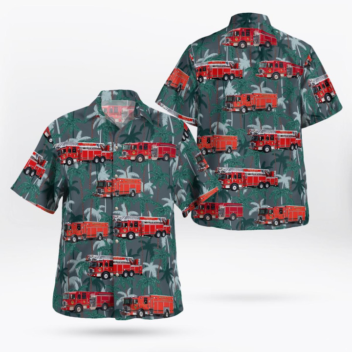 Stamford, Connecticut, Stamford Fire Department Hawaiian Shirt DLMP1211BG09