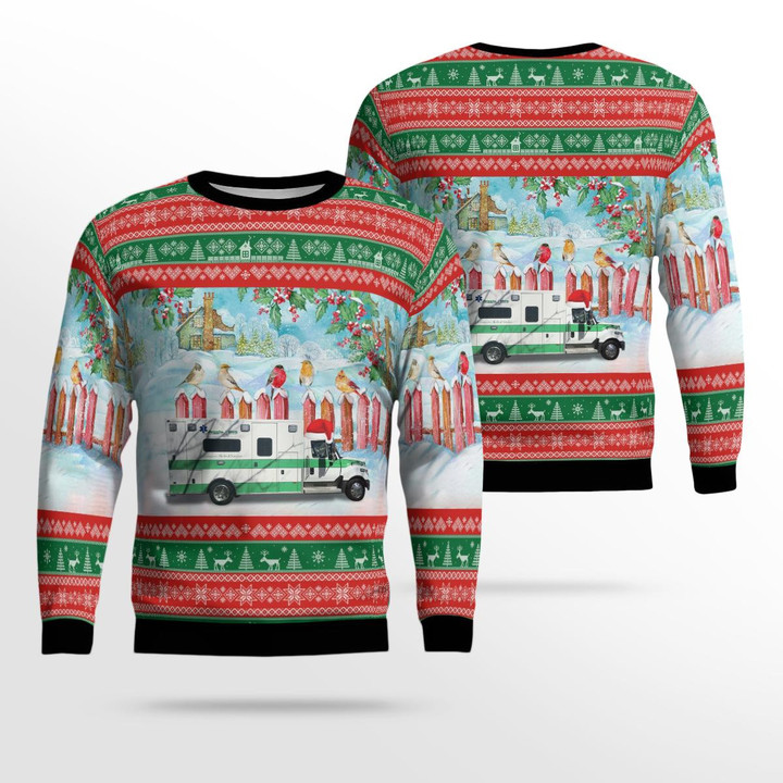 Argyle Emergency Squad, Argyle, New York Christmas AOP Ugly Sweater NLTD0212BG05