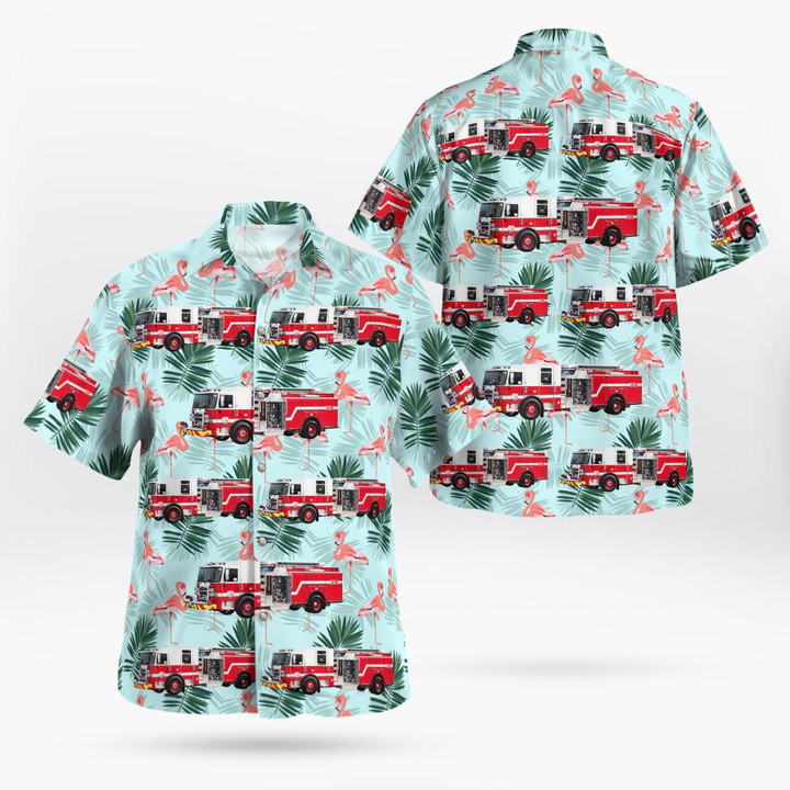 Wilmington, Illinois, Wilmington Fire Protection District Hawaiian Shirt DLTT1511BG12