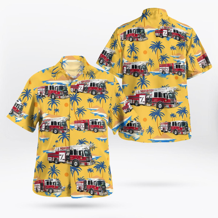 Carle Place, New York, Carle Place Hook, Ladder & Hose Company #1 Hawaiian Shirt DLSI0811BG07