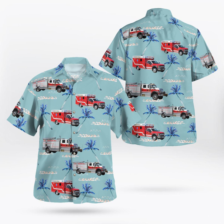 Sedalia, Colorado, West Douglas County Fire Protection District Hawaiian Shirt DLTT2312BG09