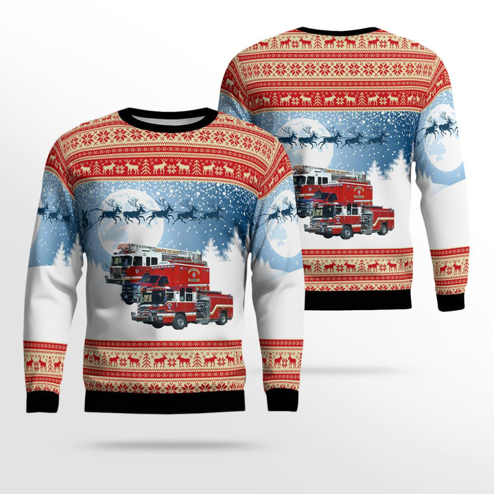 Mesquite, Nevada, Mesquite Fire & Rescue Department Station 3 – Witwer Trail AOP Ugly Sweater DLTD2811BG02