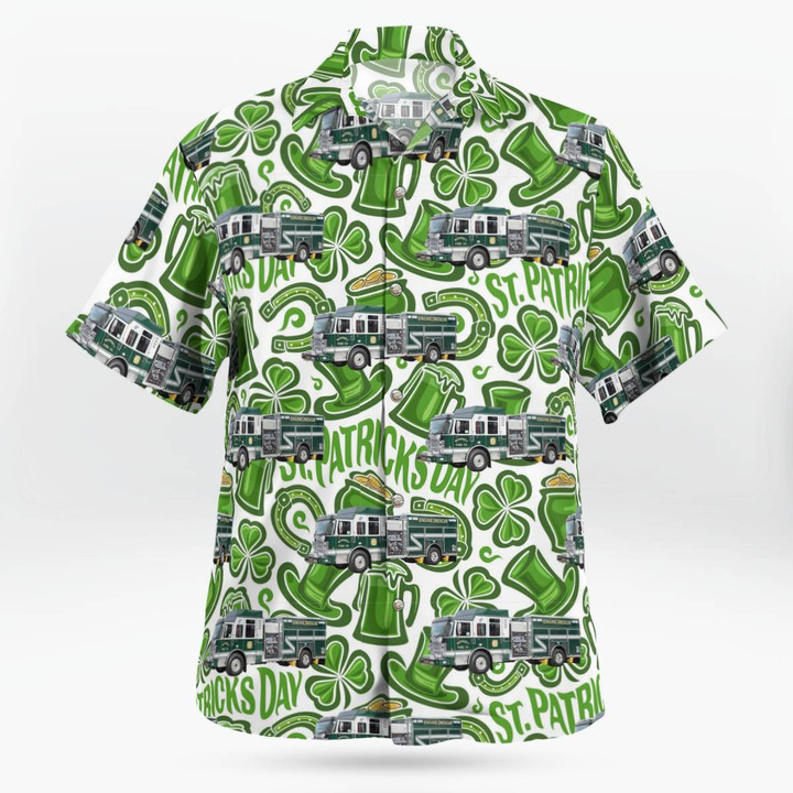 Romney, West Virginia, Romney Fire Company, St Patrick's Day Hawaiian Shirt DLQD0901PT01