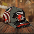 NFL Cleveland Browns If The Flag Offends You Kiss My Brownsass 3D Cap Nicegift 3DC-A7P2
