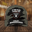 NFL Las Vegas Raiders If The Flag Offends You Kiss My Raidersass 3D Cap Nicegift 3DC-Y8H2