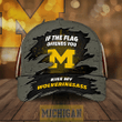 NCAAF Michigan Wolverines If The Flag Offends You Kiss My Wolverinesass 3D Cap Nicegift 3DC-Q2E7