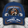 (Your Name) Damn Right I Am A NCAAF Auburn Tigers Fan Now And Forever 3D Cap Nicegift 3DC-O3U6