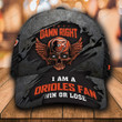 (Your Name) Damn Right I Am A MLB Baltimore Orioles Fan Now And Forever 3D Cap Nicegift 3DC-F2D6