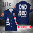 Dad Bod Powered By Miller Lite (Your Name) Hawaii 3D Shirt Nicegift 3HS-U7K9