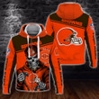 NFL Cleveland Browns (Your Name) Zip Hoodie 3D Nicegift 3ZH-B2F5