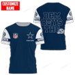 NFL Dallas Cowboys (Your Name) 3D T-shirt Nicegift 3TS-I5R2