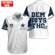 NFL Dallas Cowboys (Your Name) Hawaii 3D Shirt Nicegift 3HS-B0G0