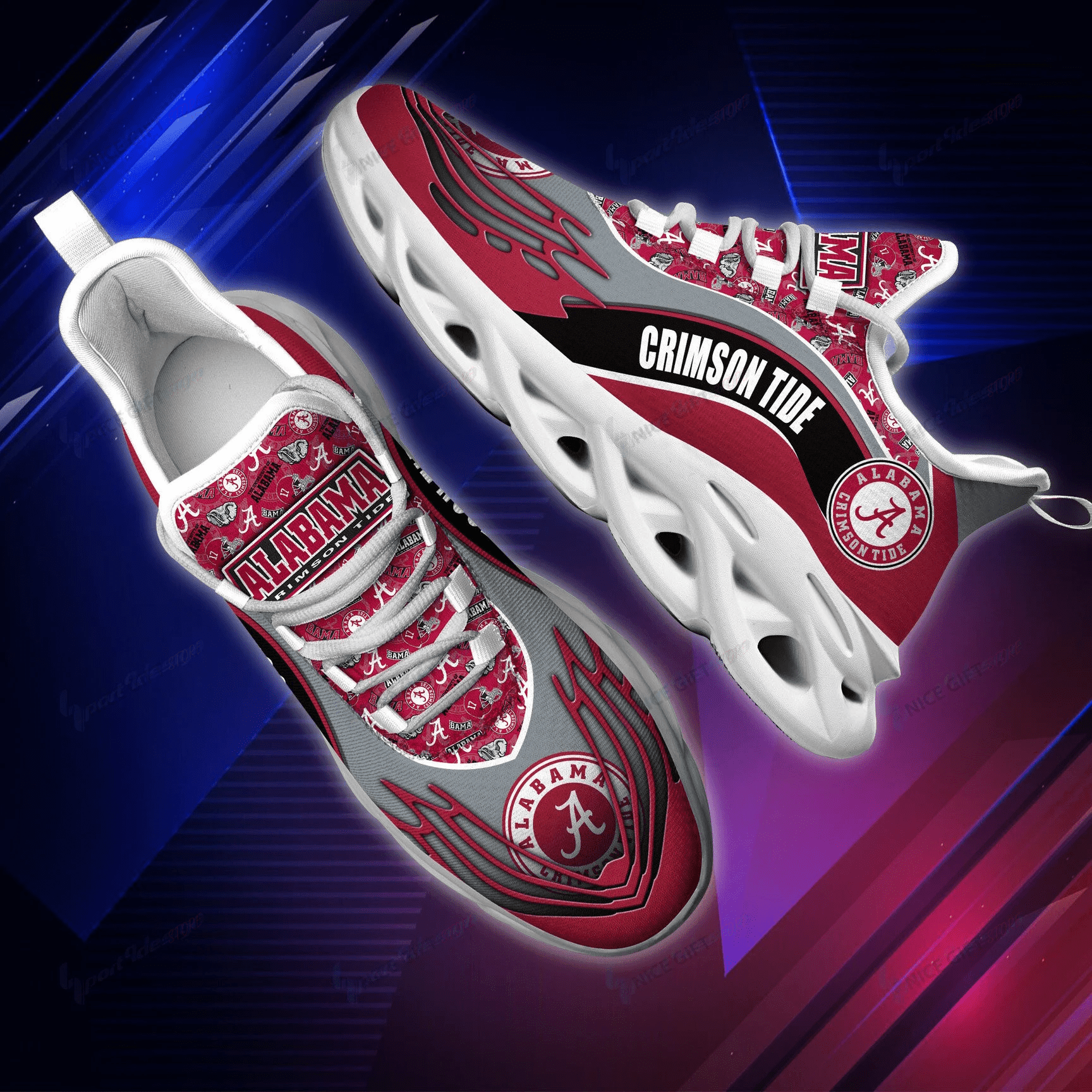 NCAAF Alabama Crimson Tide Max Soul Shoes Nicegift MSS-C4I3