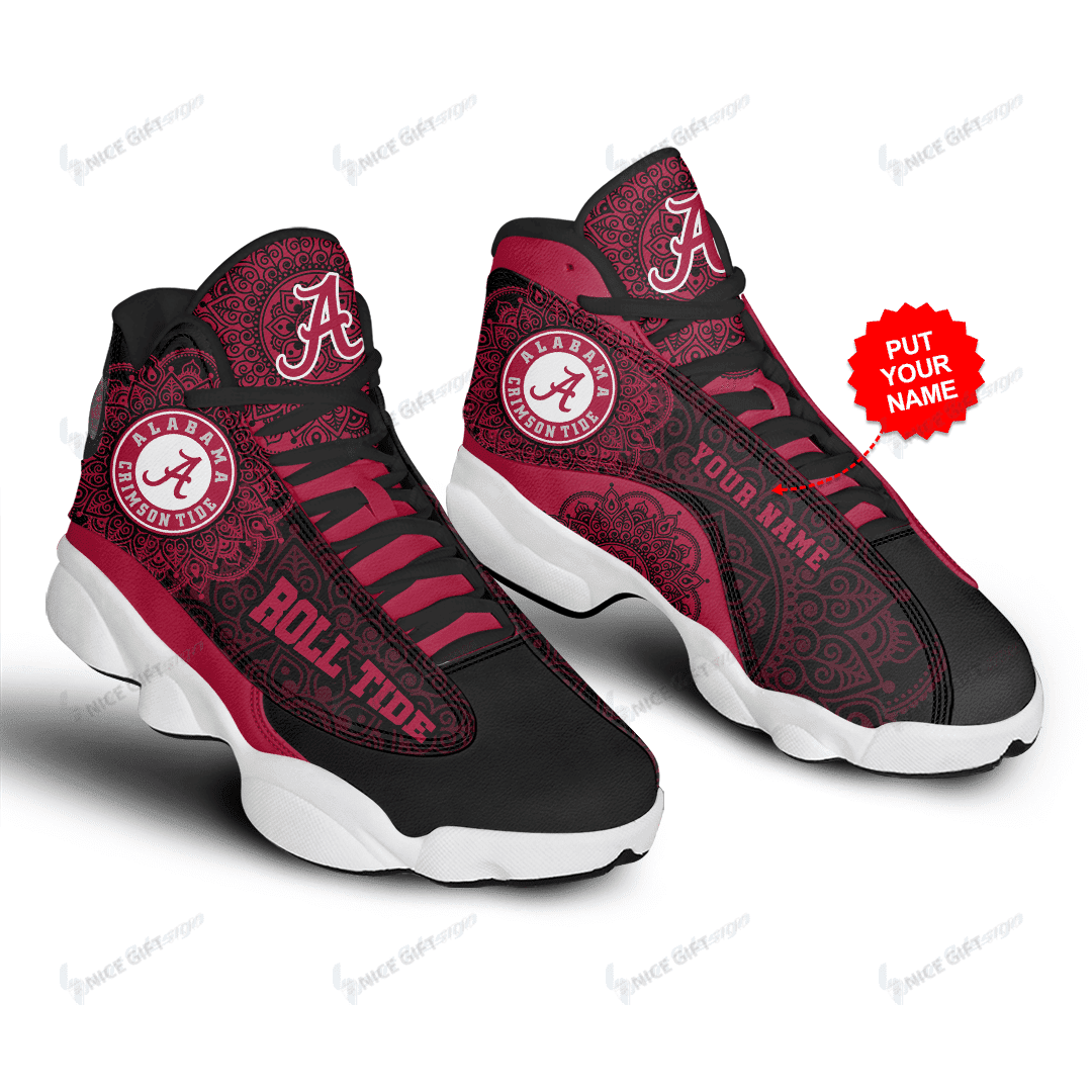 NCAAF Alabama Crimson Tide (Your Name) Air Jordan 13 Shoes Nicegift AJD-P6B8