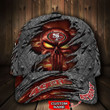 NFL San Francisco 49ers (Your Name) 3D Cap Nicegift 3DC-Z8F8