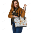 Winnie The Pooh Leather Tote Bag 3D Nicegift LTB-J3R5