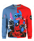 Stitch & Deadpool Crewneck Sweatshirt Nicegift 3CS-W0Q5