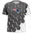 NFL New England Patriots (Your Name & Number) 3D T-shirt Nicegift 3TS-K5B2