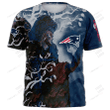 NFL New England Patriots (Your Name & Number) 3D T-shirt Nicegift 3TS-W3C5