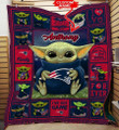 NFL New England Patriots (Your Name) Fleece Blanket Nicegift BLK-T7D2